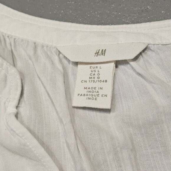 H&M Lightweight Short Sleeve Blouse szL - Picture 8 of 10